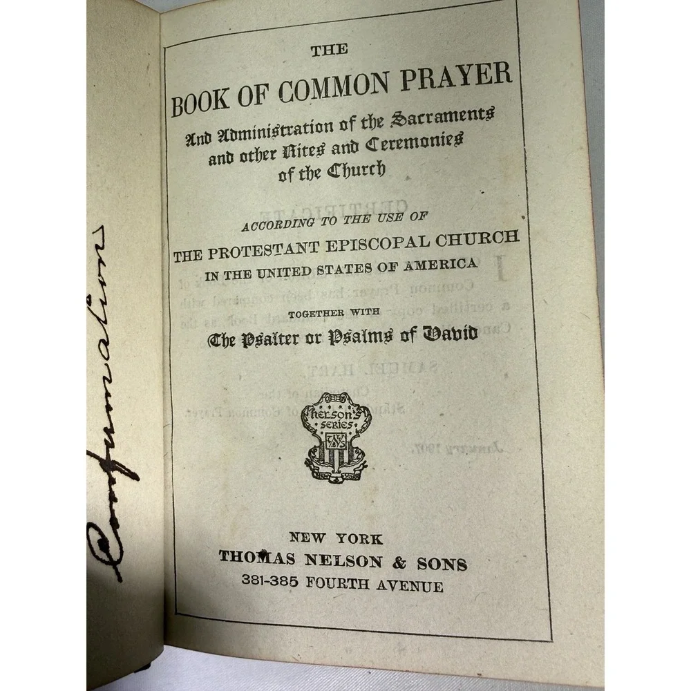Joined The Hymnal and Common Prayer Book Set 1920's Antique Pocket Sized 4